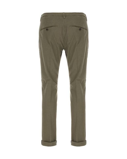 Dondup Green Belt Loops Slacks for men