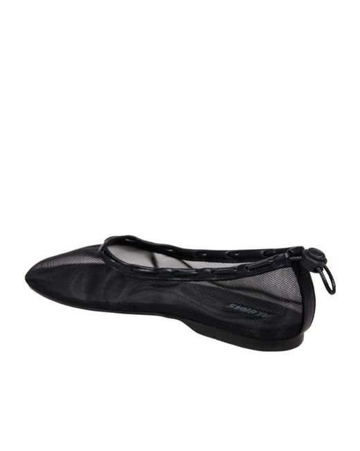 Alohas Black Gill Ballerinas