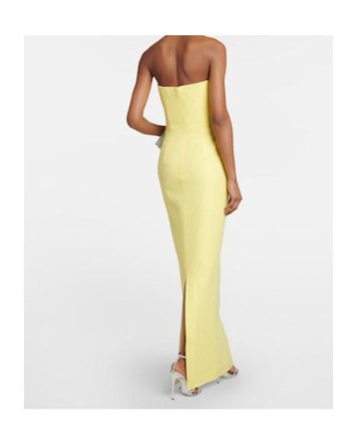 Emilia Wickstead Yellow Laelia Floral Jacquard Maxi Dress