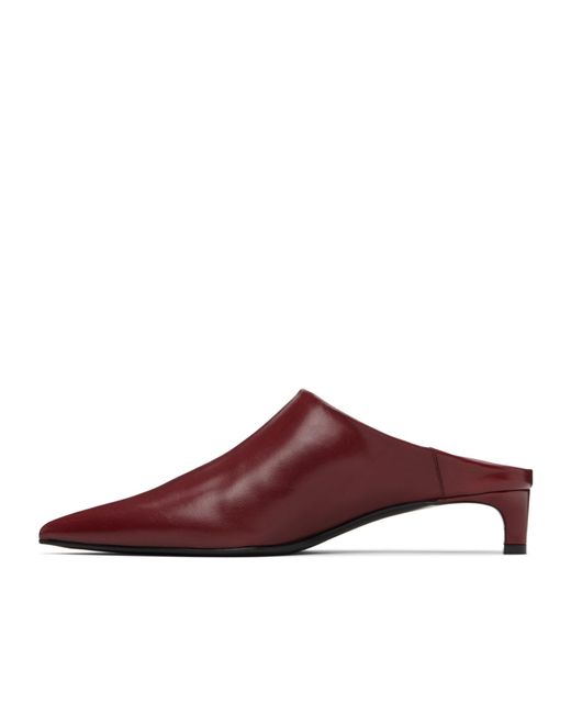 Jil Sander Brown Pointed-Toe Mules