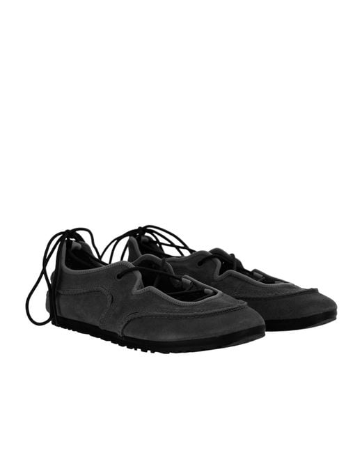 Ugg Black Quill Ballet Sneaker Sheepskin Shoes