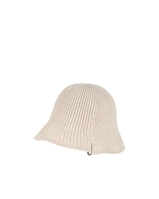 Brunello Cucinelli Natural Metallic Knit Bucket Hat