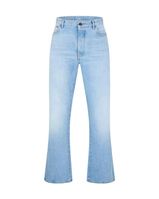 Off-White c/o Virgil Abloh Blue Diag Relax Relaxed Straight Leg Jeans for men