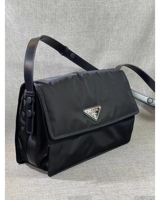 Prada Black Logo Shoulder Bag