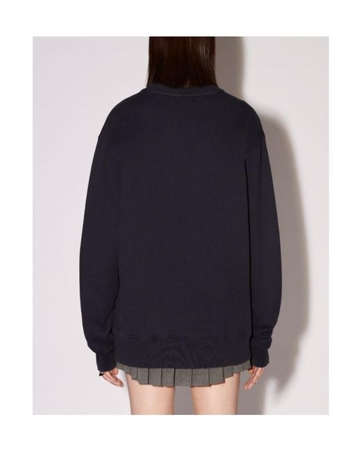 Ambush Blue Logo Cotton Sweatshirt for men