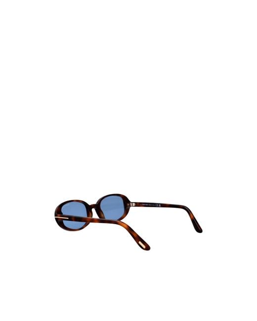 Tom Ford Blue Eyewear Lggy Oval Frame Sunglasses