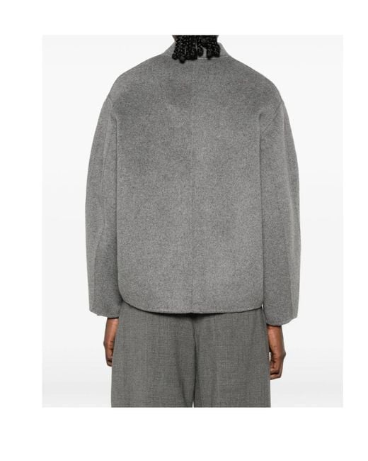 Soeur Gray Single-Button Long-Sleeve Casual Jacket