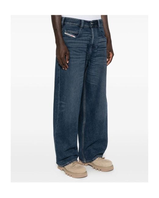 DIESEL Blue 1997 D-Enim Straight-Leg Jeans for men