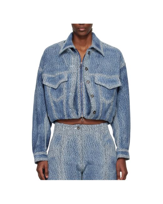 Kiko Kostadinov Blue Centennial Denim Jacket