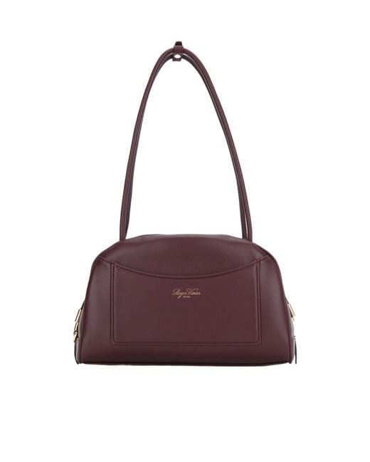 Roger Vivier Purple Double-Handled Handbag