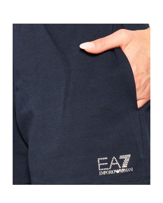 EA7 Blue Gym Shorts