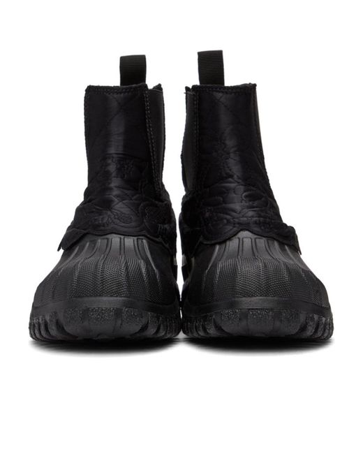 CECILIE BAHNSEN Black Panelled Ankle Boots