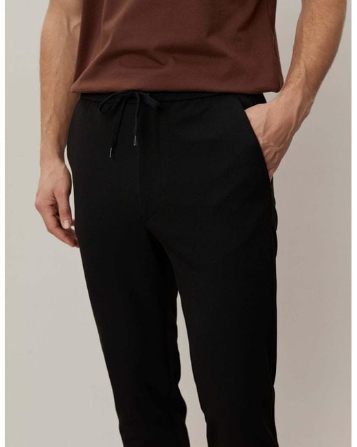 Les Deux Black Drawstring Casual Pants for men