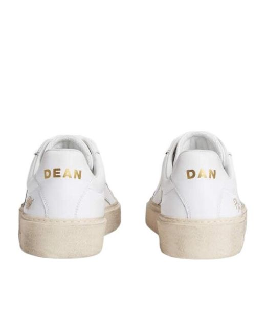 DSquared² White Rider Lace Up Sneakers for men