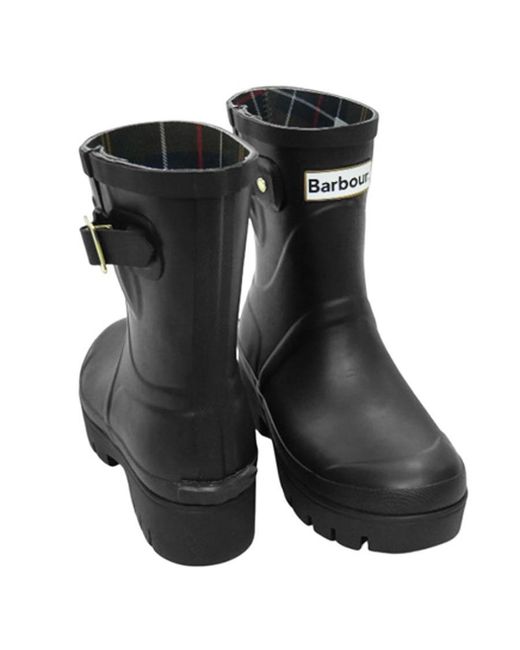 Barbour Black Round-Toe Ankle Boots