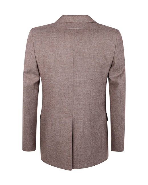 MM6 by Maison Margiela Brown Single-Breasted Tailored Blazer