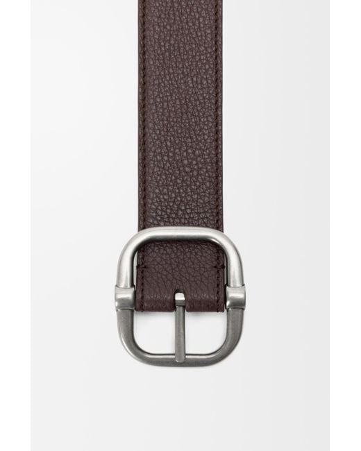 Loewe White Double-Sided Circular Belt for men
