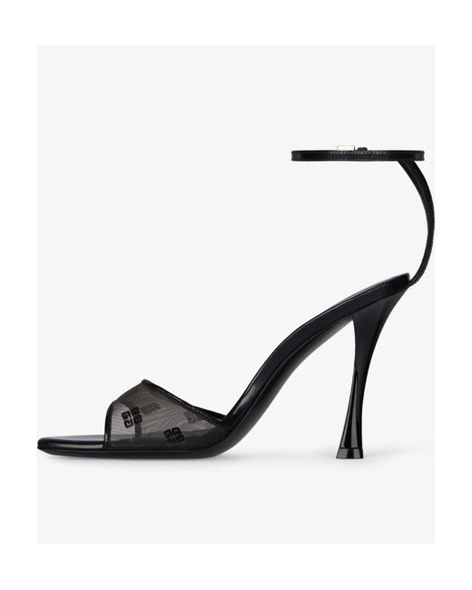 Givenchy White 4G Mesh Stitch Sandals