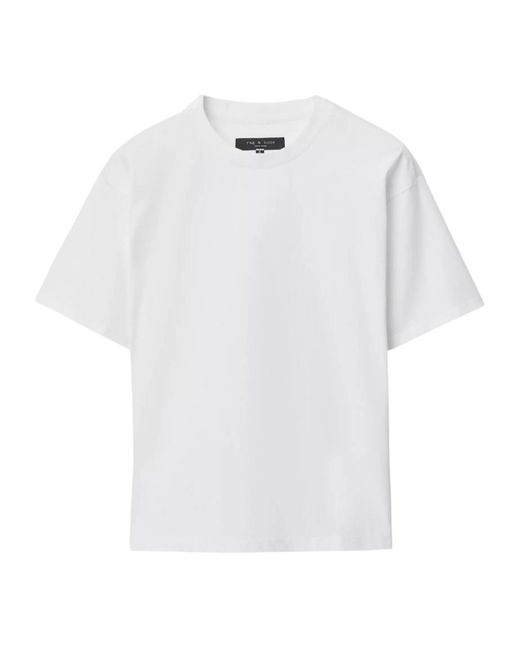 Rag & Bone White Crew-Neck T-Shirt for men