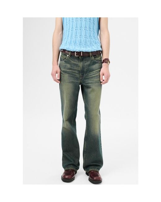 Our Legacy Green 70S Cut Straight Fit Jeans for men