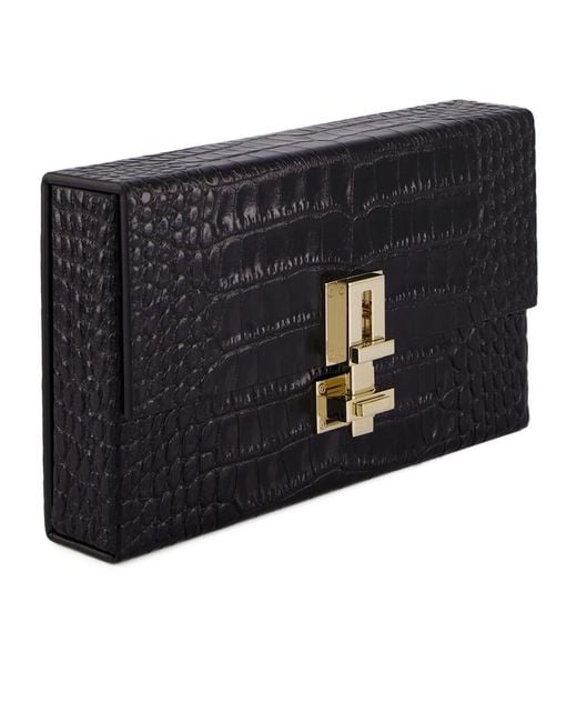 Tom Ford Black Embossed Box Pouch