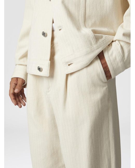 Missoni White Cotton Trousers for men