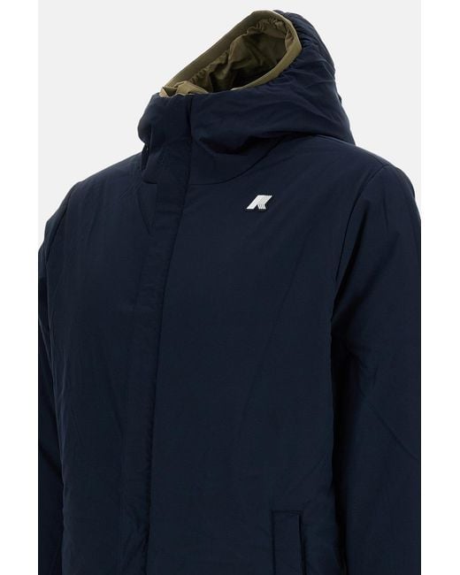 K-Way Green Jacob St Warm Reversible Jacket for men