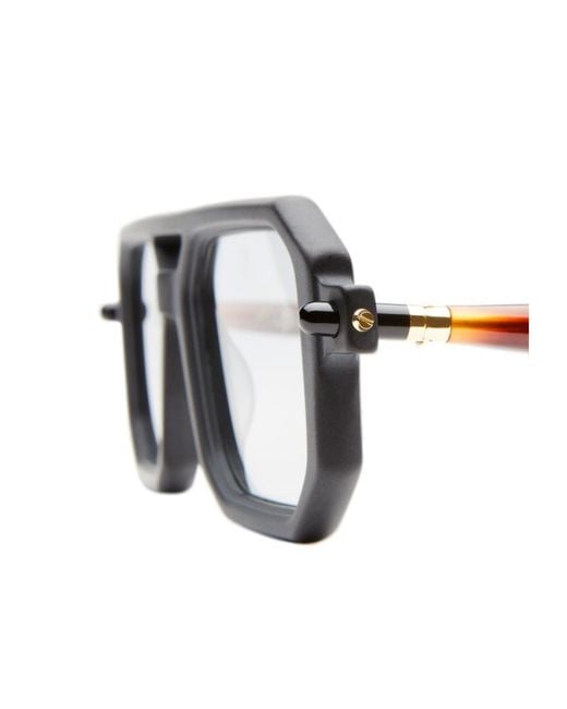Kuboraum White Full-Rimmed Plano Lenses for men