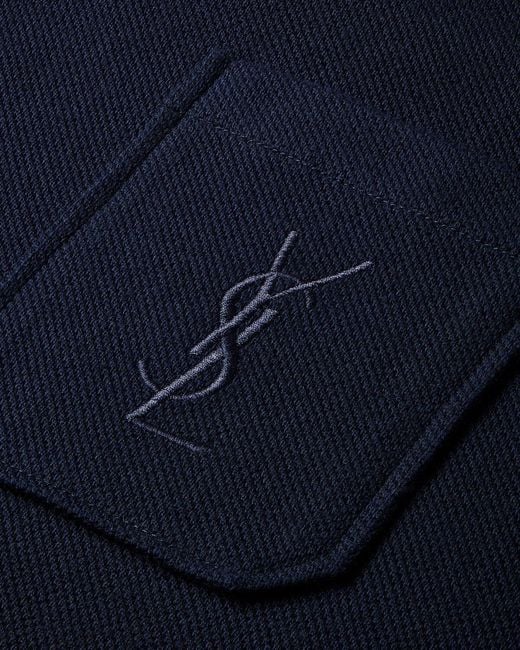 Saint Laurent Blue Cassandre Polo for men