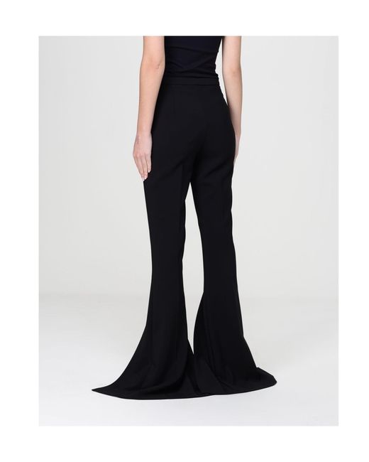 Elisabetta Franchi Blue Split Flared Trousers