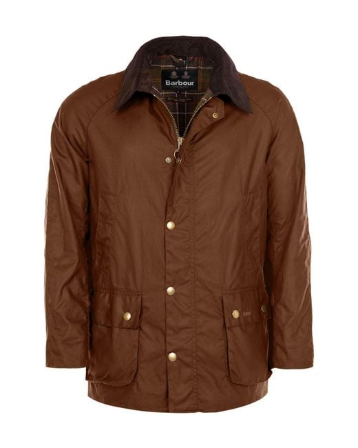 Barbour Brown Ashby Wax Jacket for men