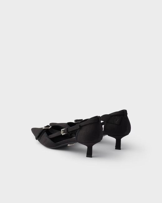 Prada Black Canvas Pumps