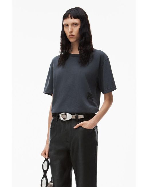Alexander Wang Blue T By Crewneck Short-Sleeved T-Shirt