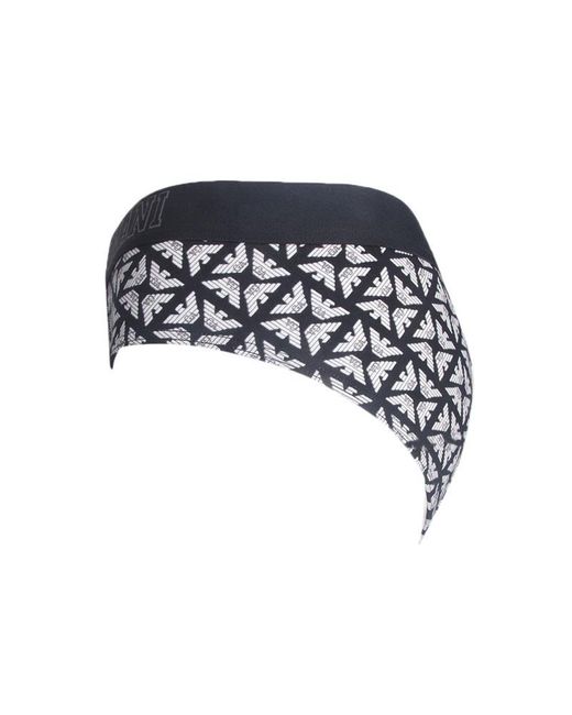Emporio Armani Black Logo Printed Underwear for men