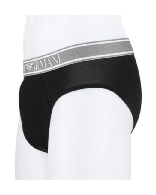 Emporio Armani Black Logo Underwear for men