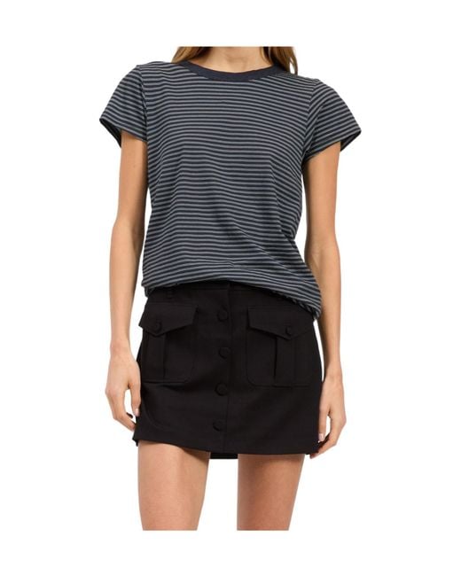 Rag & Bone Black Short-Sleeved T-Shirt