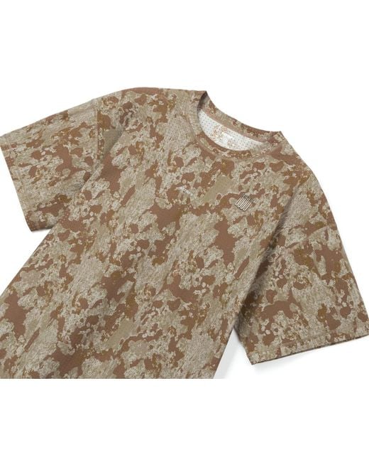 Satisfy Gray Space O Perforated Camouflage Performance Top for men