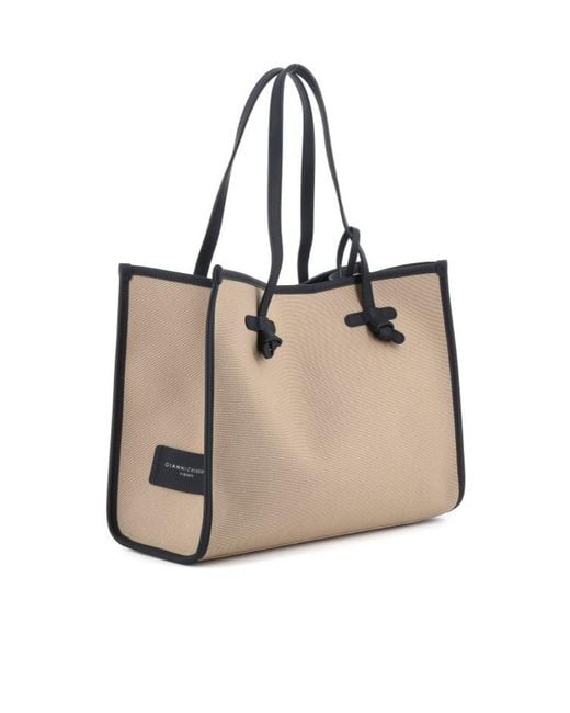 Gianni Chiarini Natural Logo Shoulder Bag
