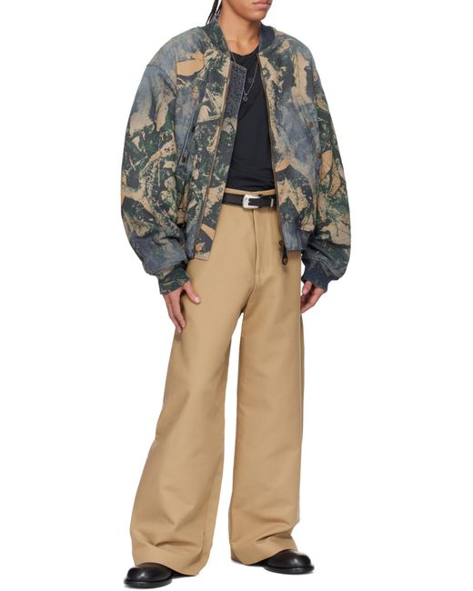Acne Blue Denim Bomber Jacket for men