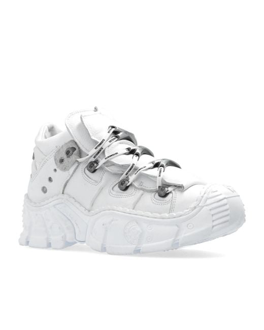 Vetements White X New Rock Platform Sneakers
