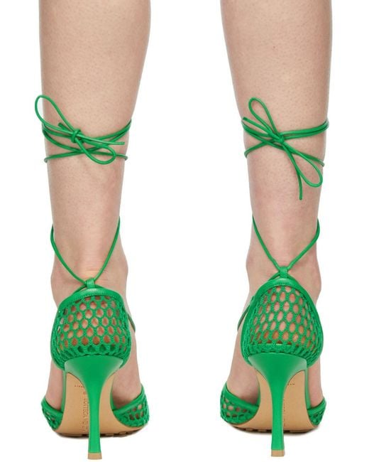 Bottega Veneta Green Stretch Sandals