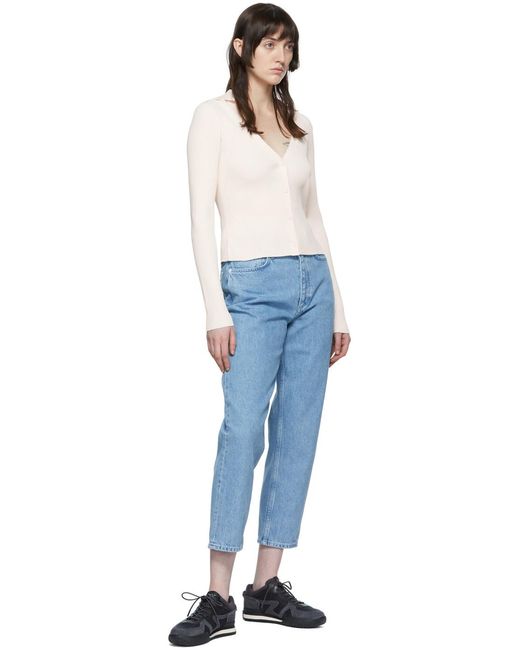 Rag & Bone White Ribbed Knitted Cardigan