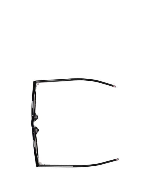 Thom Browne Black Eyewear Rectangular Frame Sunglasses