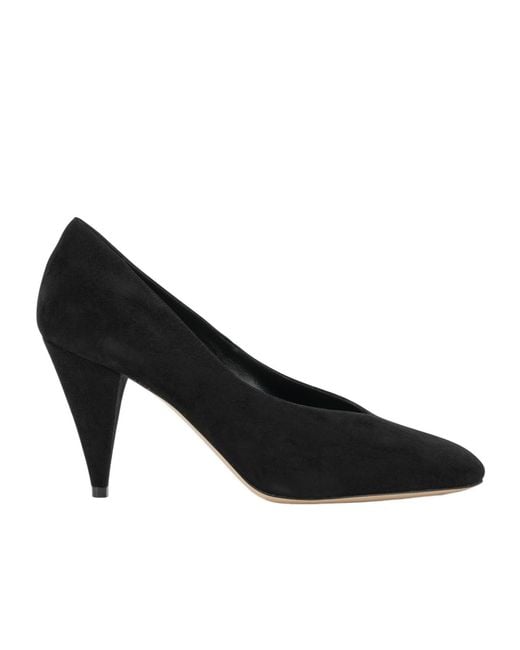Casadei Black Round-Toe High Heels