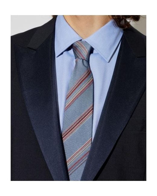 Paul Smith Blue Pointed Tie for men
