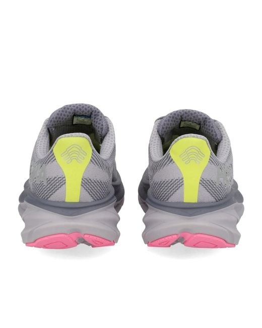 Hoka One One Gray Clifton 9 Gtx Sneakers