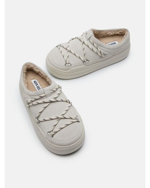 Moon Boot White Park Slippers