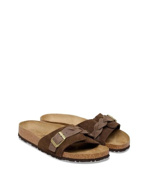 Birkenstock Brown Oita Braided Buckle-Fastening Sandals