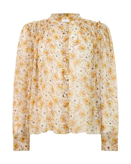 Isabel Marant Metallic Floral Shirt