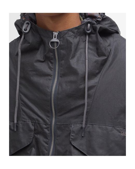 Barbour Gray Utility Sapper Waxed Jacket for men